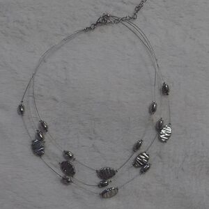 3/$12 Chic Multi-Layered Silver Necklace